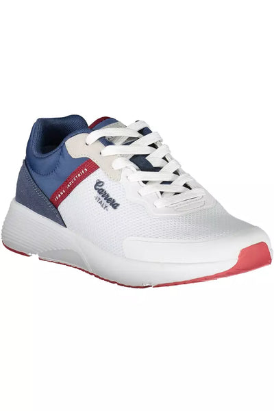 White Polyester Sneaker