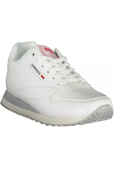 White Polyester Sneaker