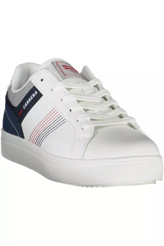 White Polyester Sneaker