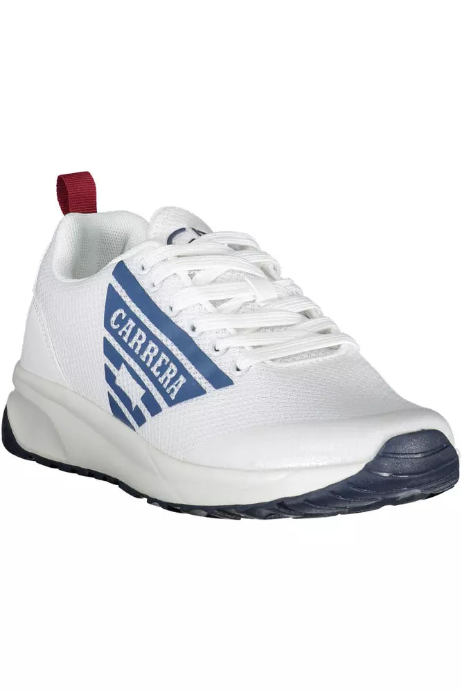 White Polyester Sneaker