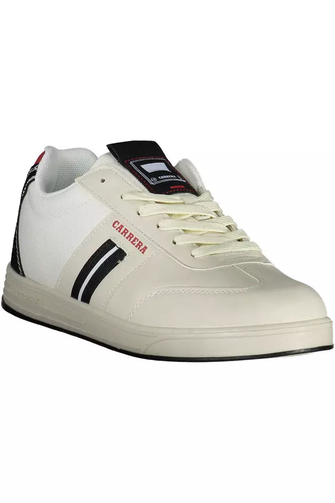 White Polyester Sneaker