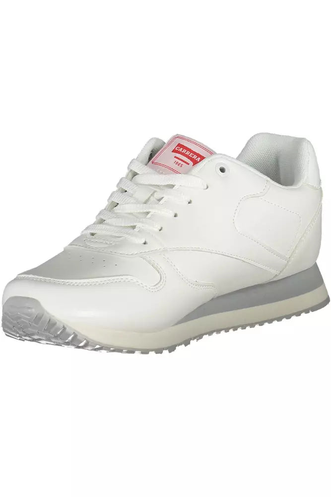 White Polyester Sneaker