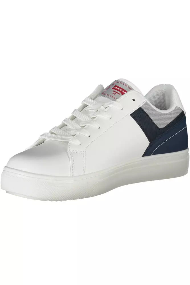 White Polyester Sneaker