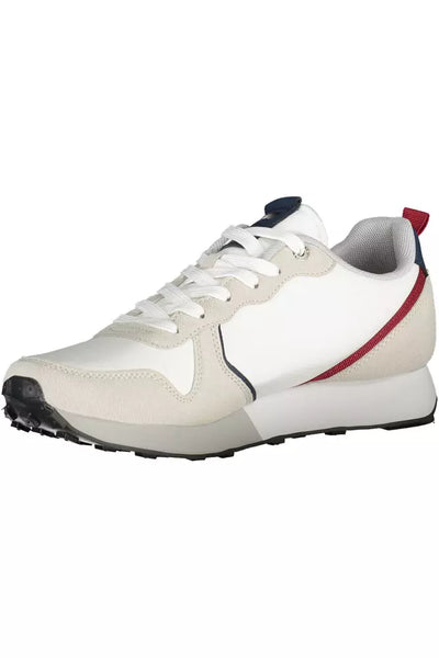 White Polyester Sneaker