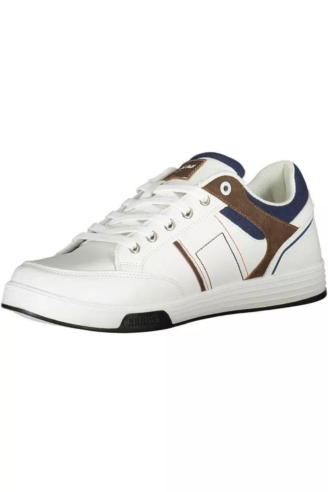 White Polyester Sneaker