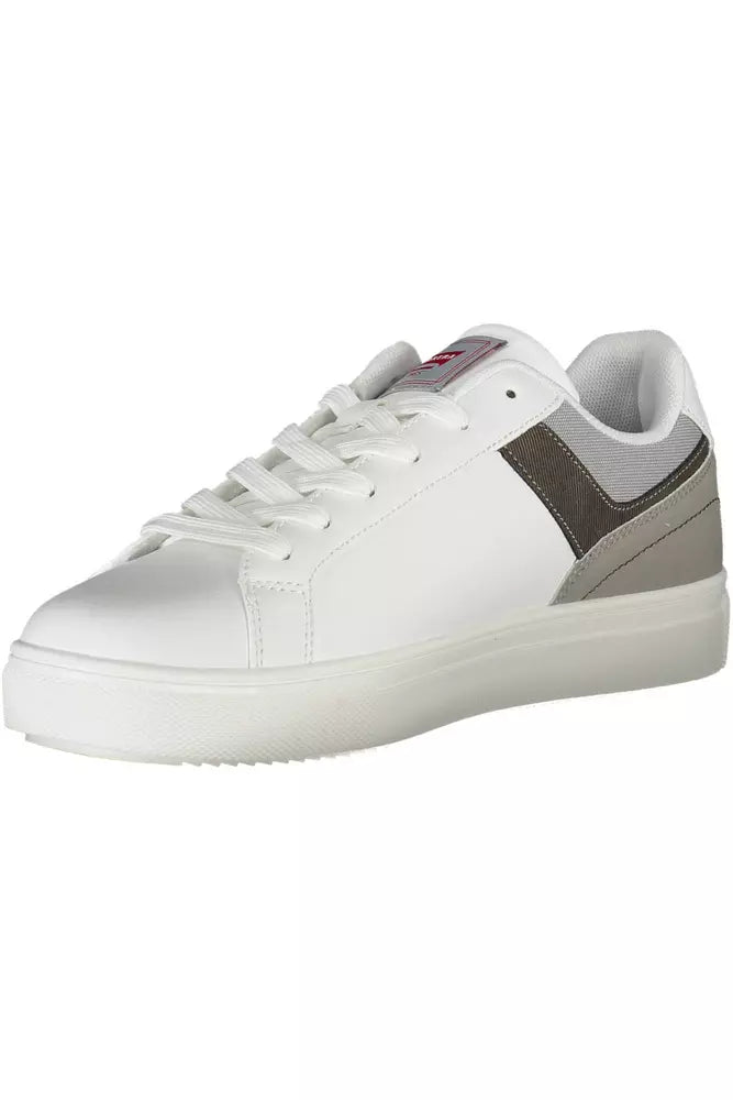 White Polyester Sneaker