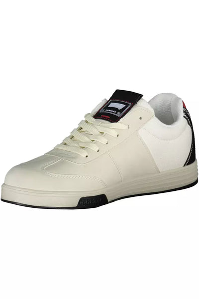 White Polyester Sneaker