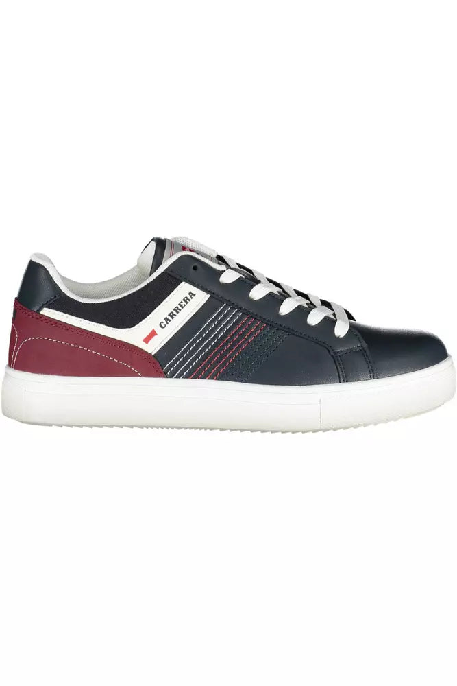 Blue Polyester Sneaker