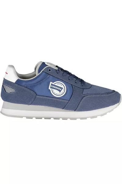 Blue Polyester Sneaker