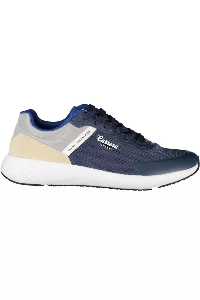 Blue Polyester Sneaker