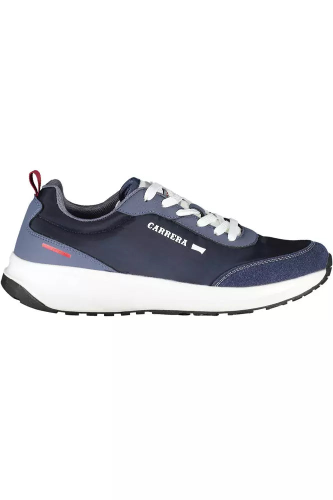 Blue Polyester Sneaker