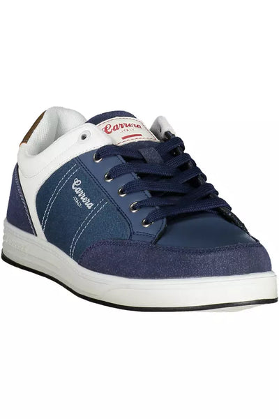 Blue Polyester Sneaker