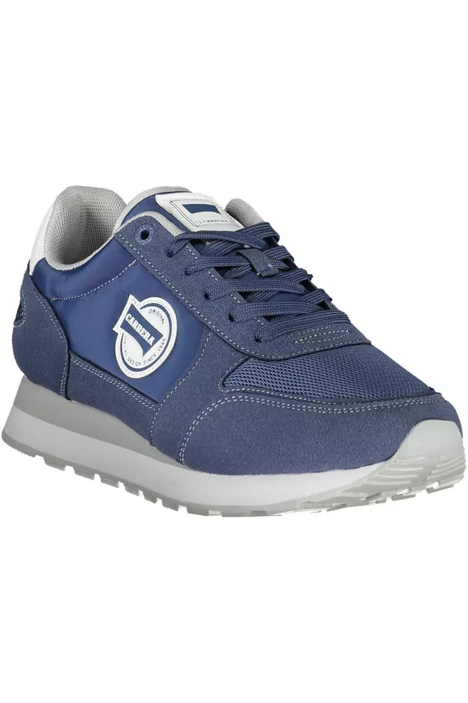 Blue Polyester Sneaker