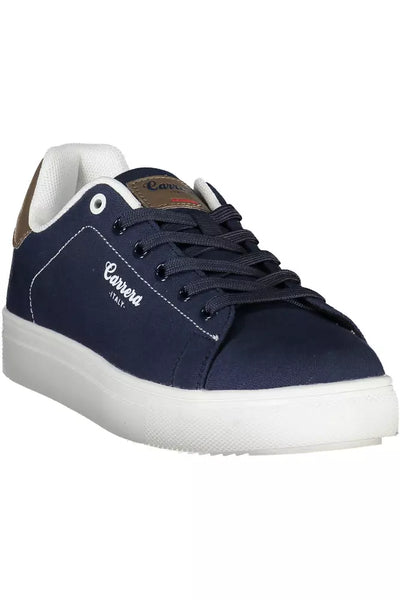 Blue Polyester Sneaker