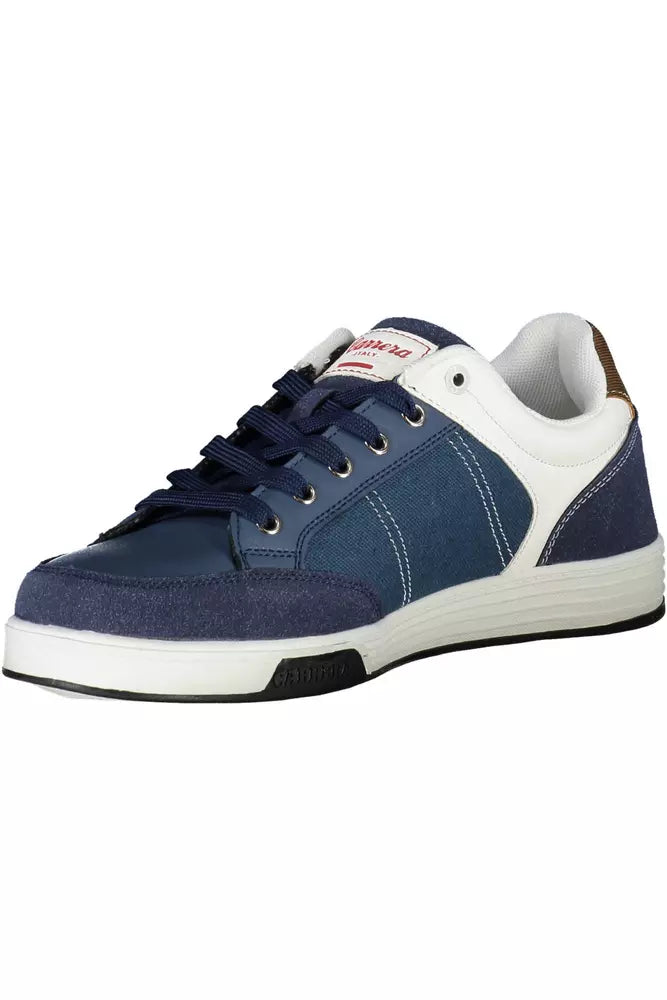 Blue Polyester Sneaker