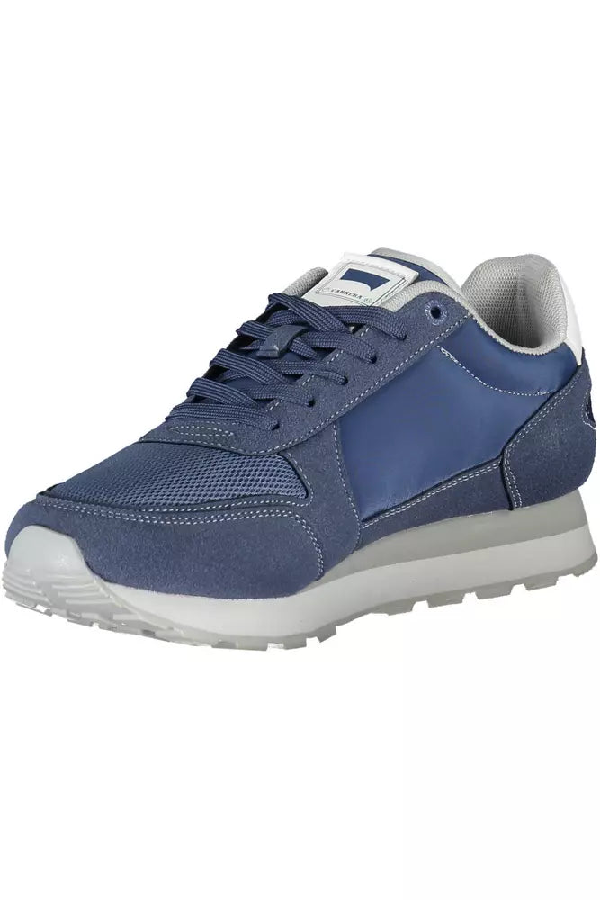 Blue Polyester Sneaker