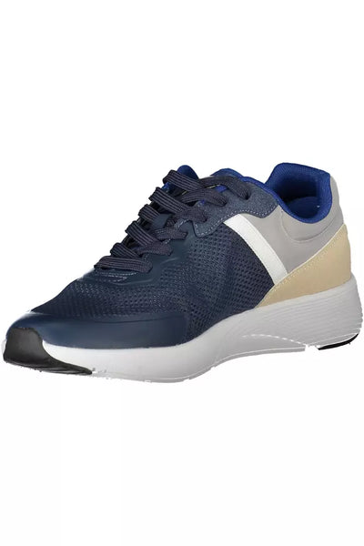 Blue Polyester Sneaker