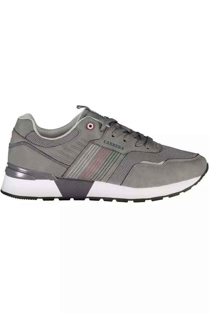 Gray Polyester Sneaker