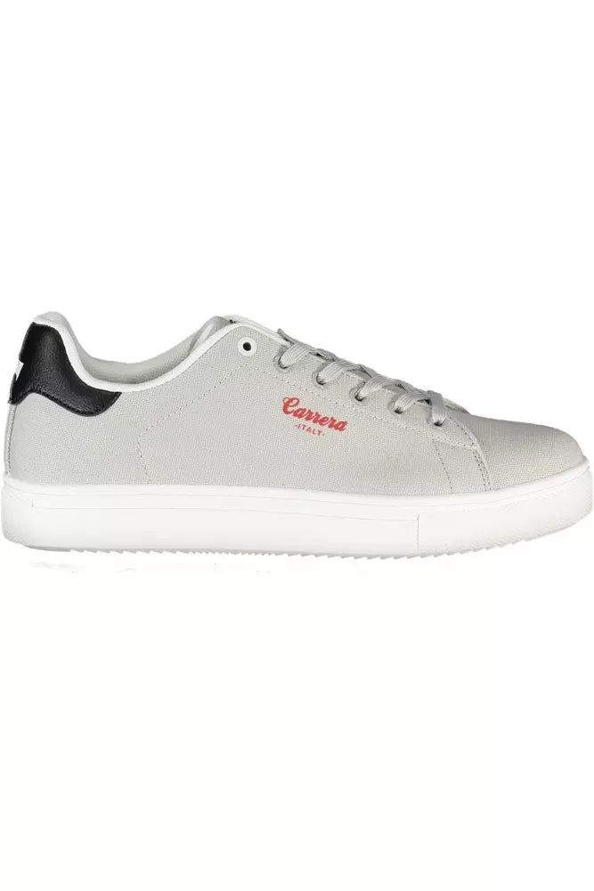 Gray Polyester Sneaker