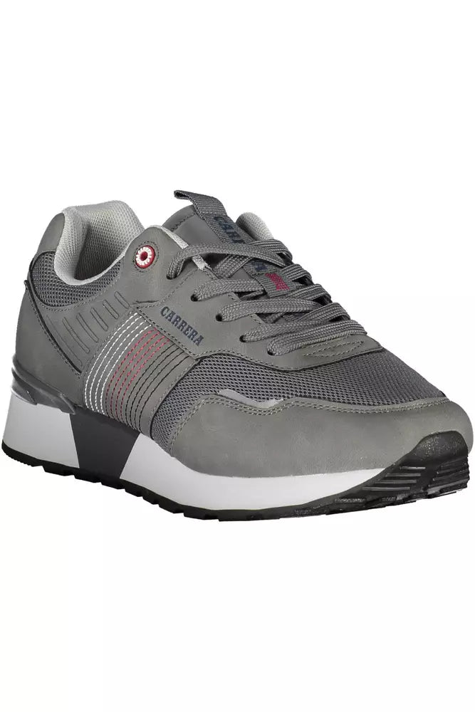 Gray Polyester Sneaker