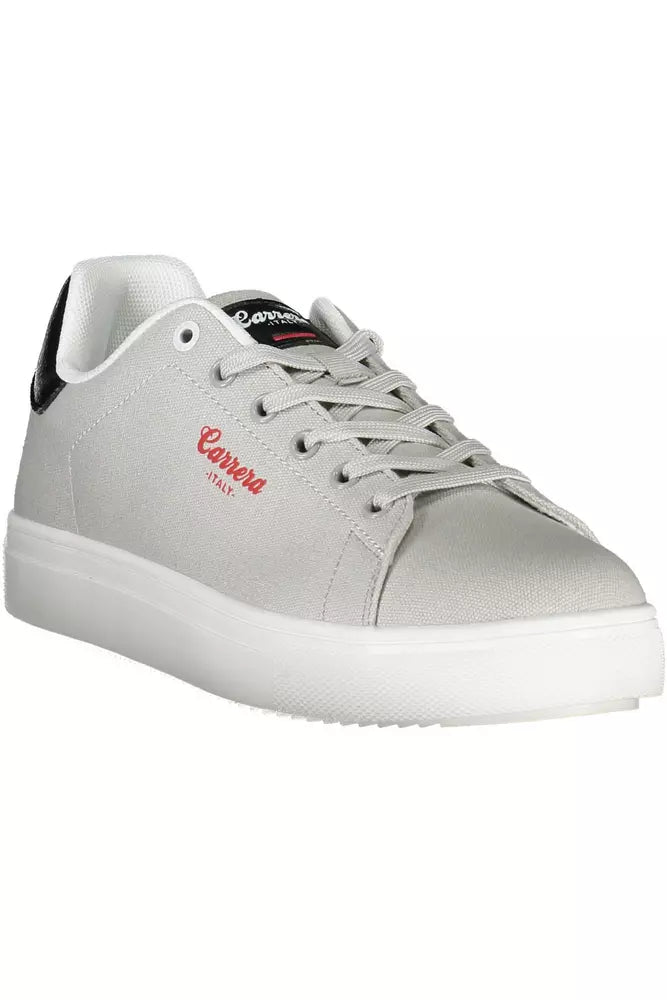 Gray Polyester Sneaker