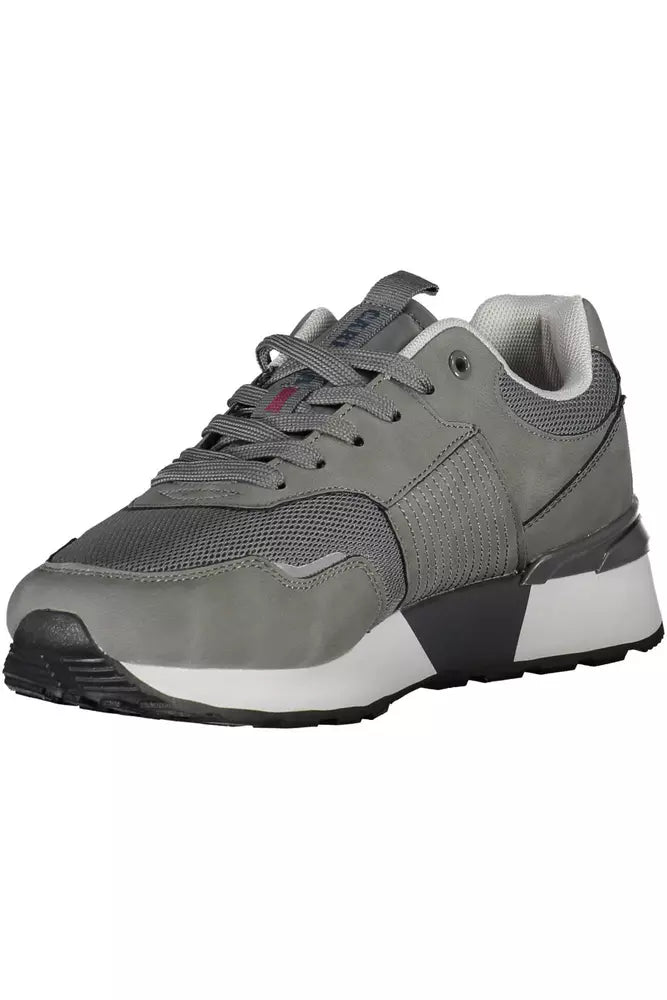 Gray Polyester Sneaker