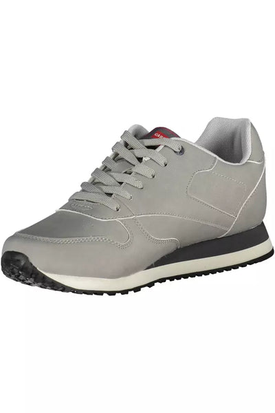 Gray Polyester Sneaker