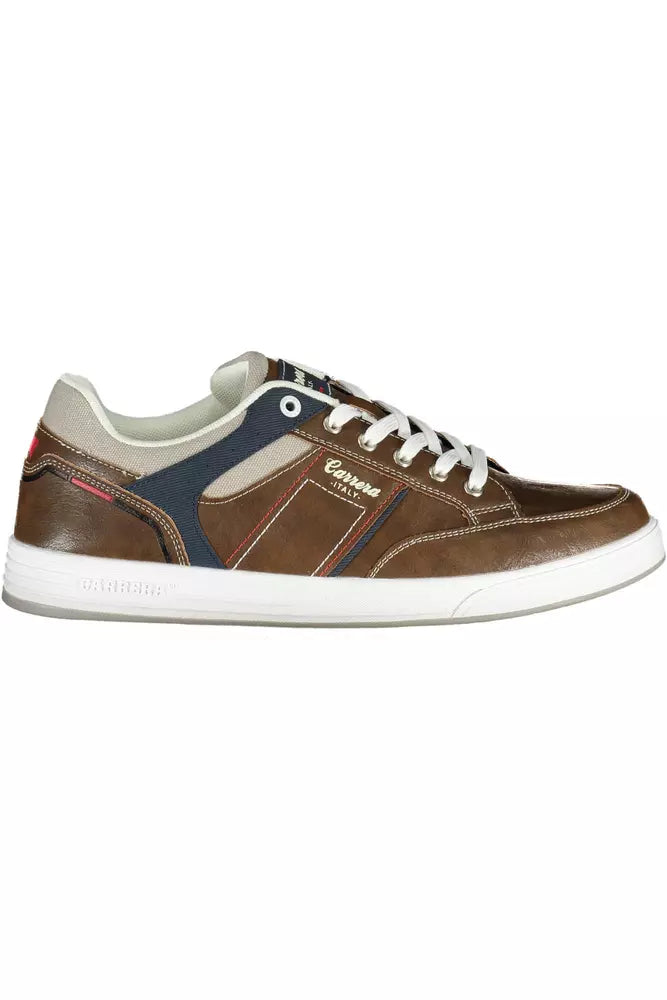 Brown Polyester Sneaker