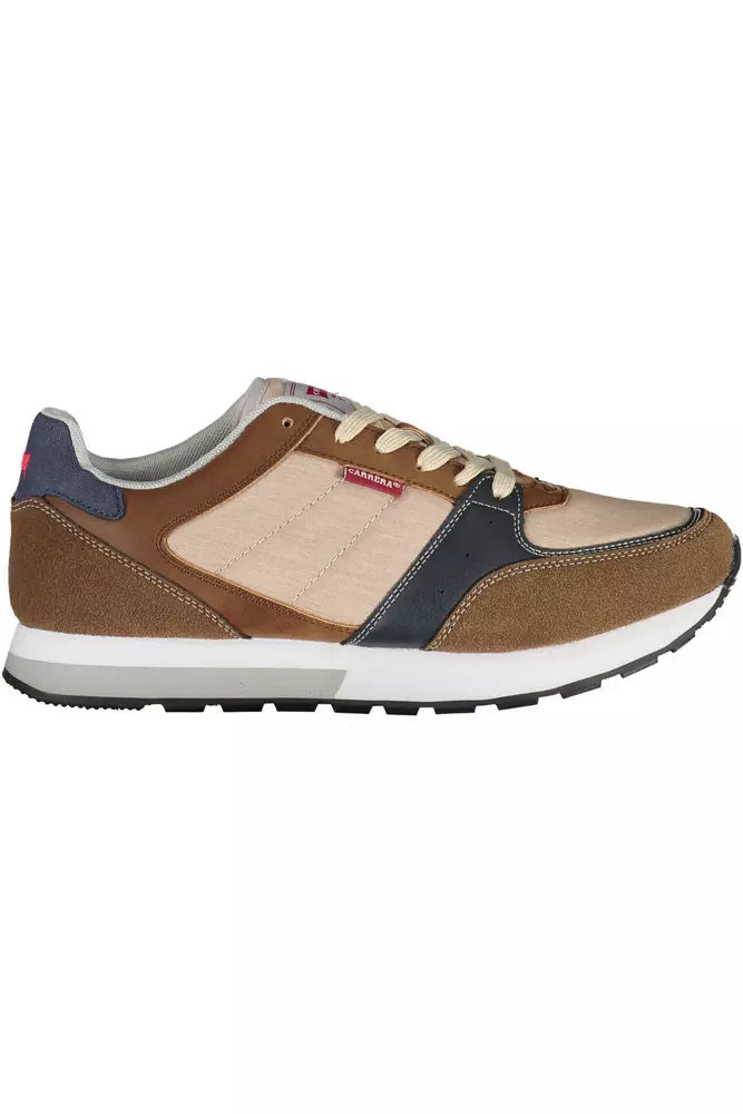 Brown Polyester Sneaker