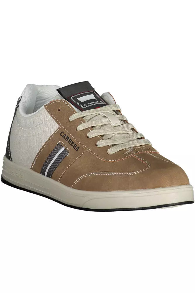 Brown Polyester Sneaker