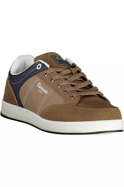 Brown Polyester Sneaker