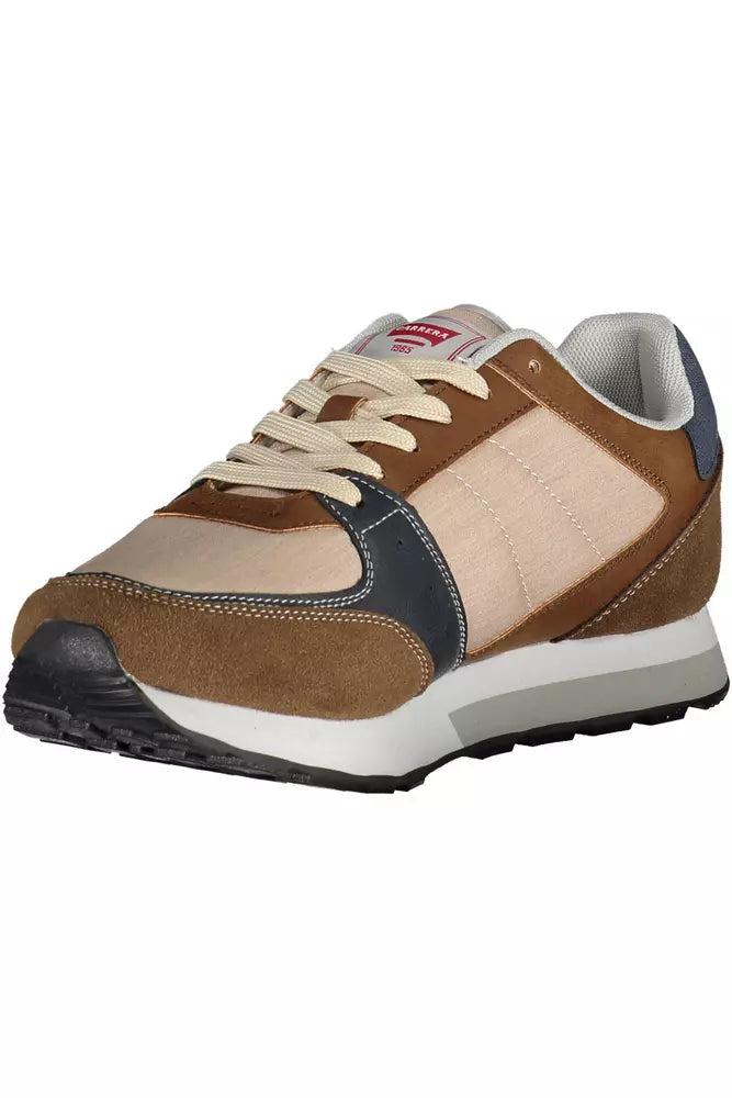 Brown Polyester Sneaker