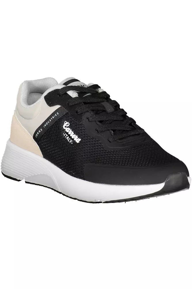 Black Polyester Sneaker