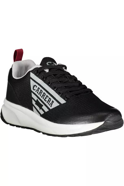 Black Polyester Sneaker