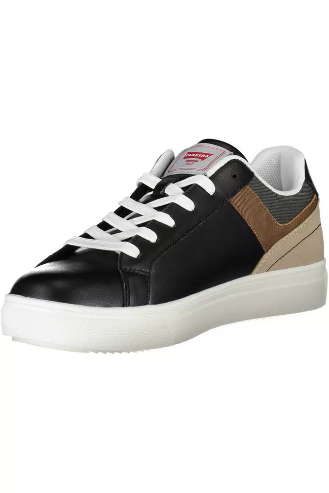 Black Polyester Sneaker