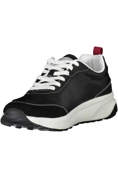 Black Polyester Sneaker