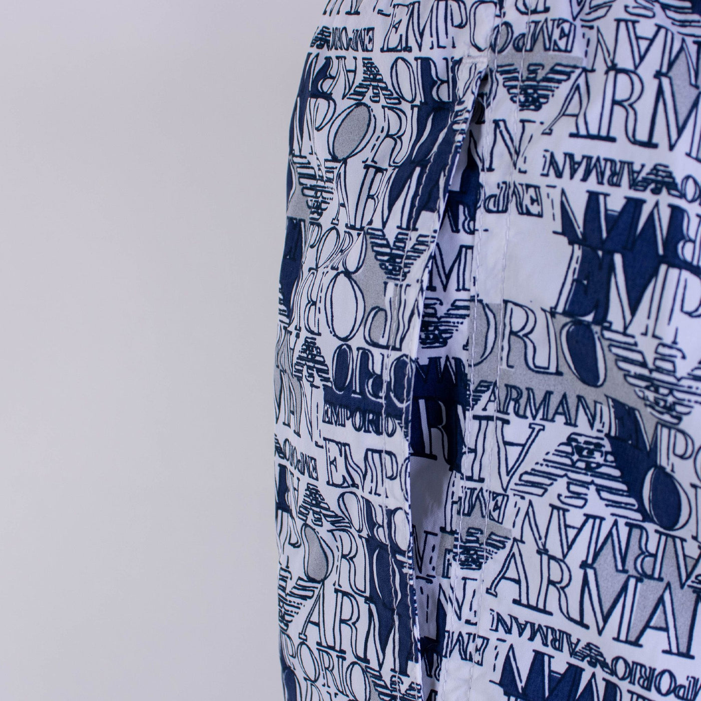 Swim Shorts With Logo Stamp