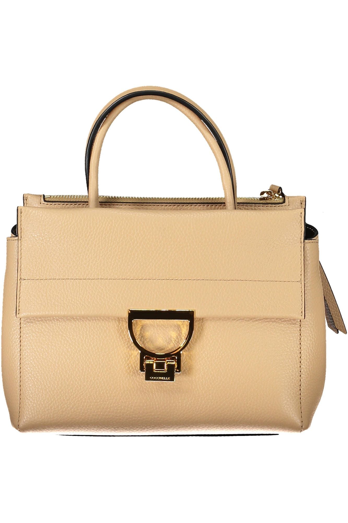 Beige Leather Handbag