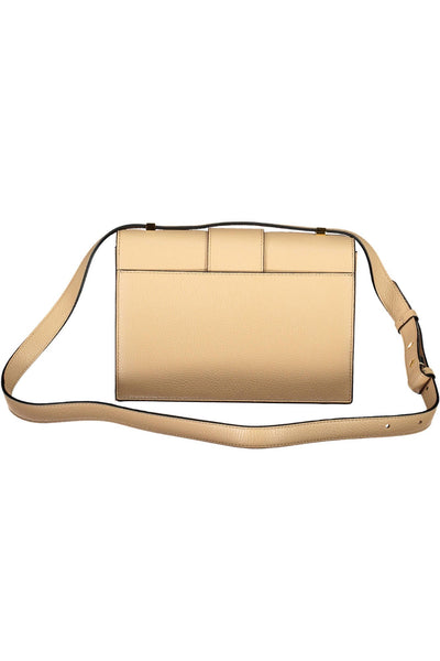 Beige Leather Handbag