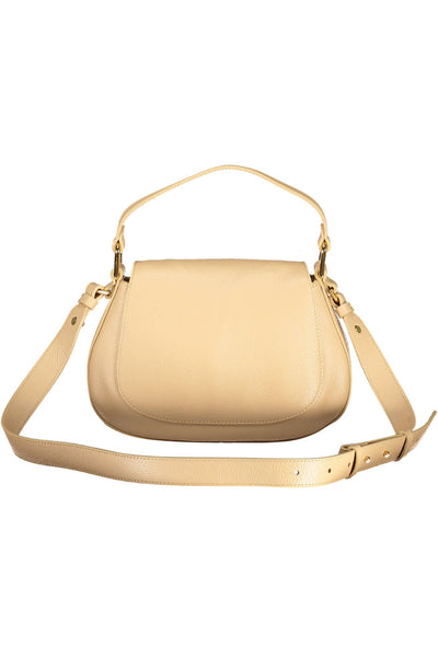 Beige Leather Handbag