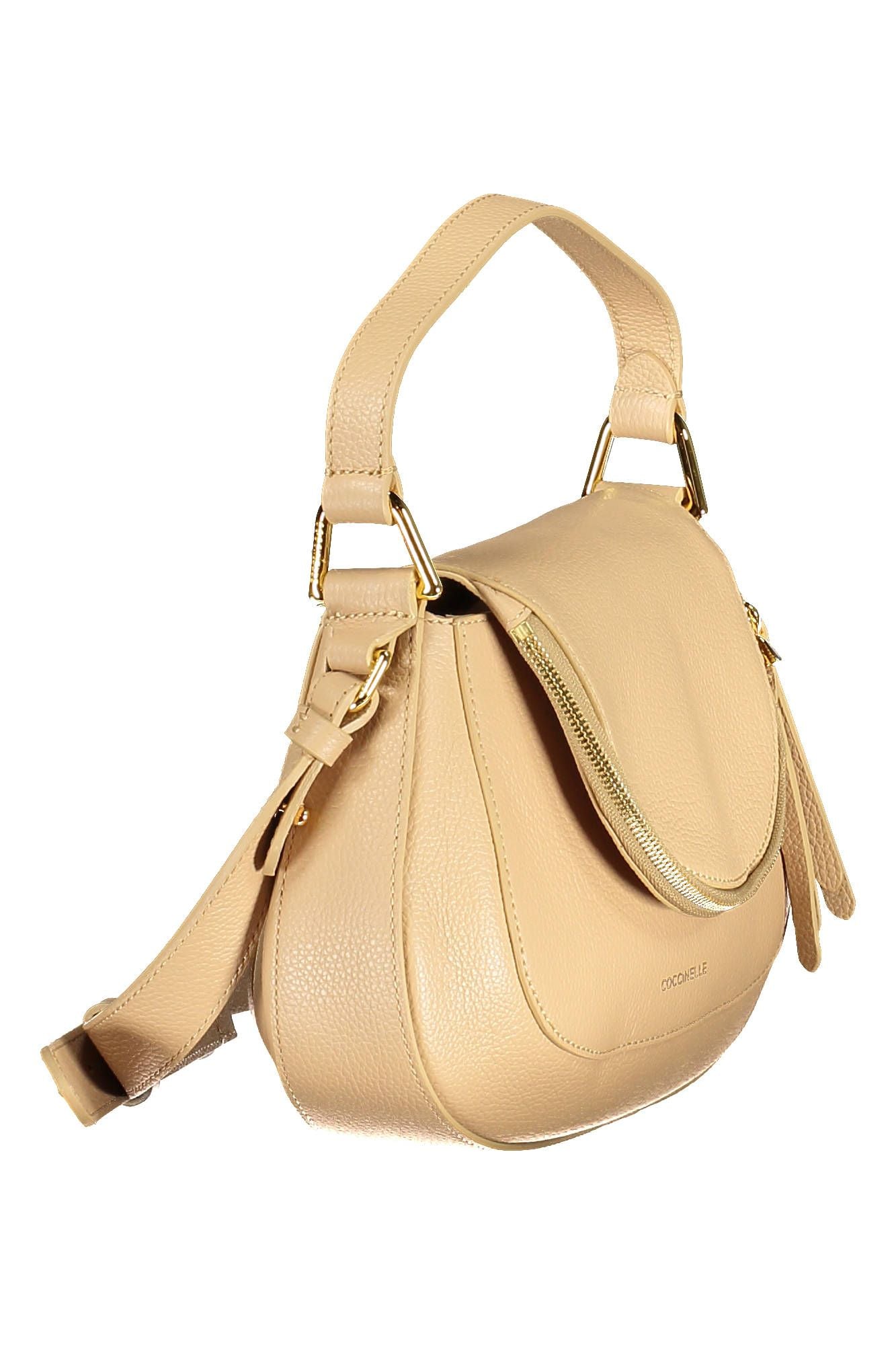 Beige Leather Handbag