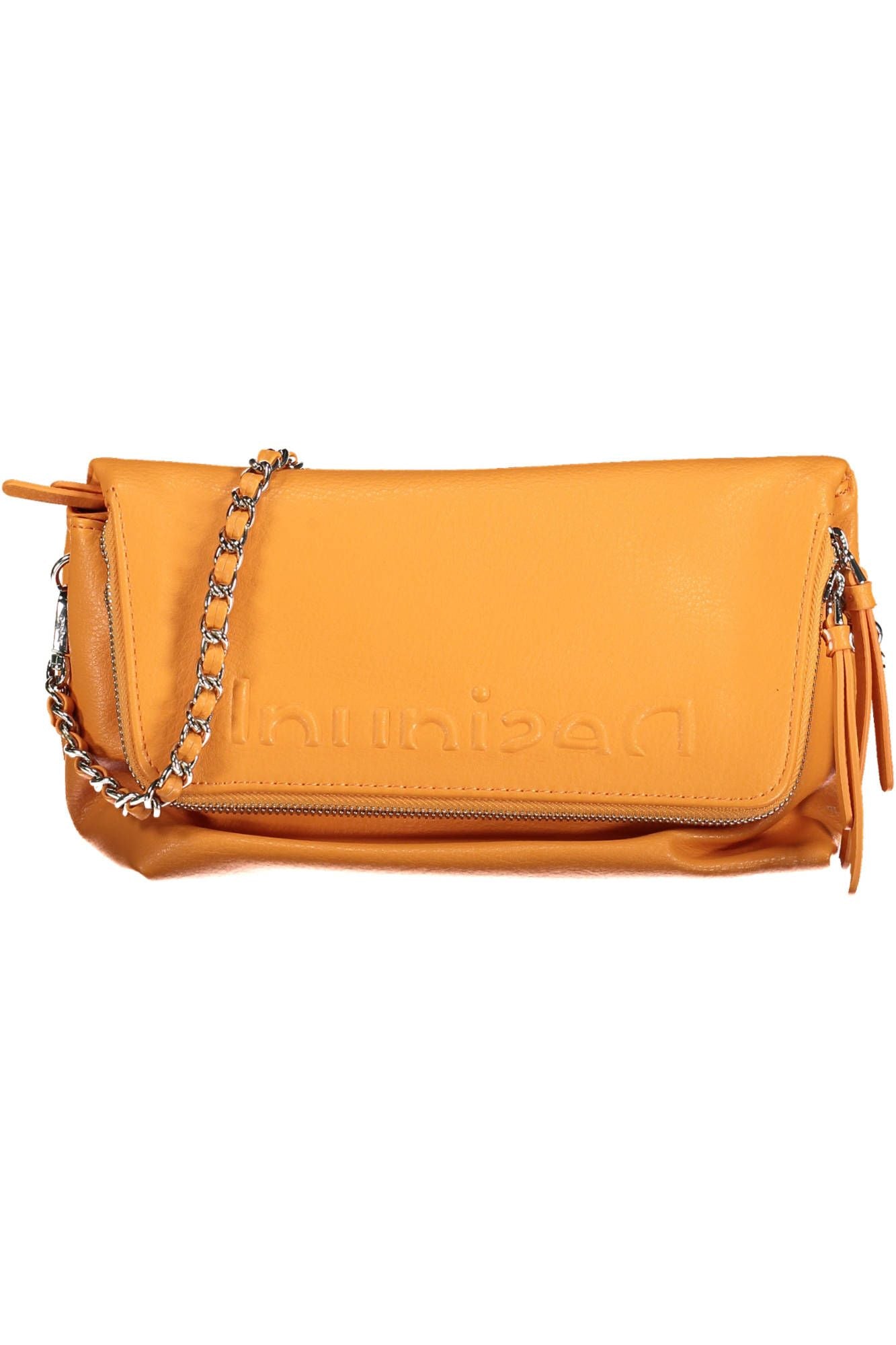 Orange Polyurethane Handbag