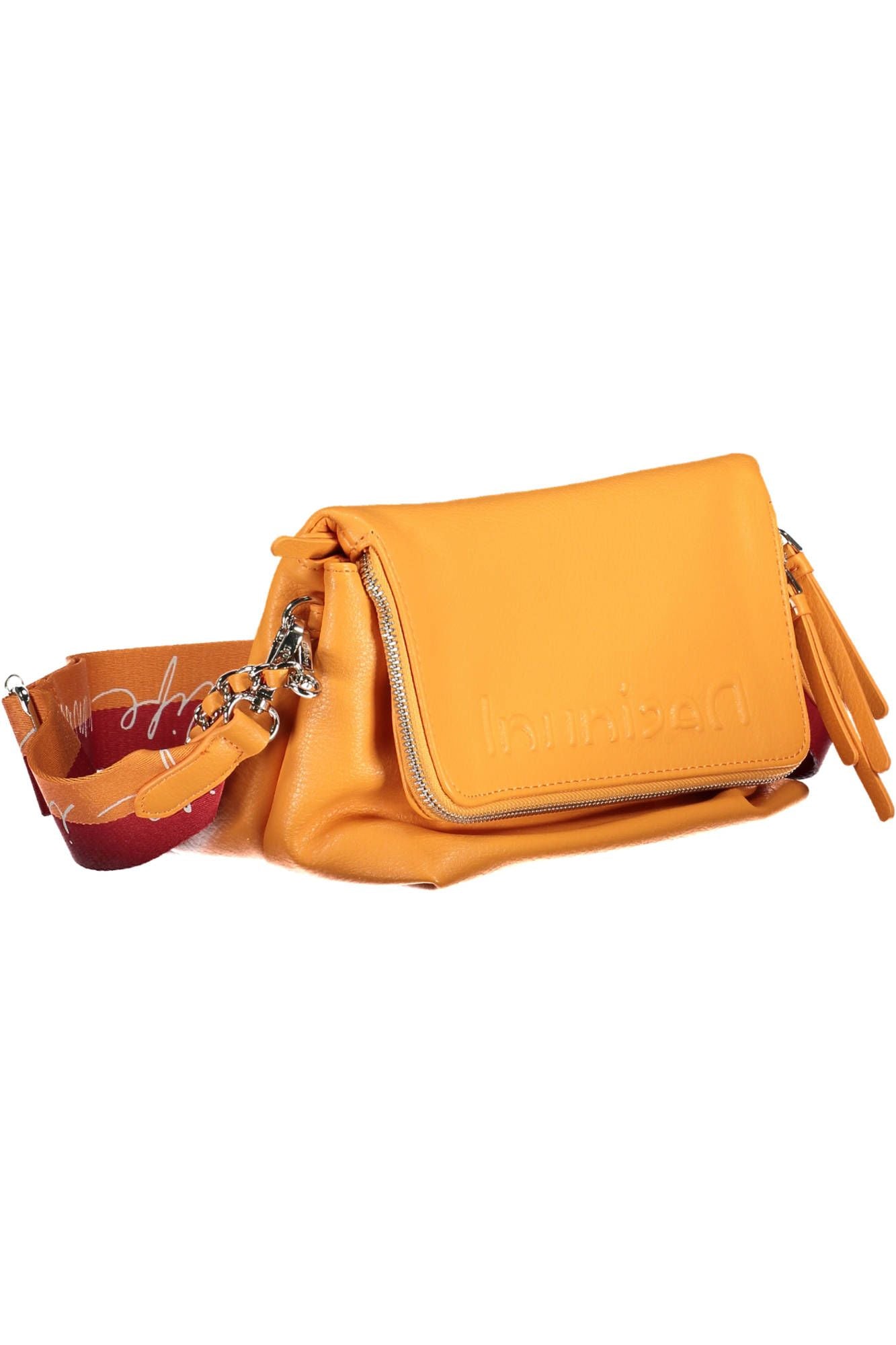 Orange Polyurethane Handbag