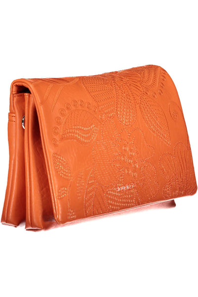 Orange Polyurethane Handbag