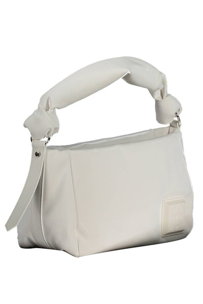 White Polyester Handbag