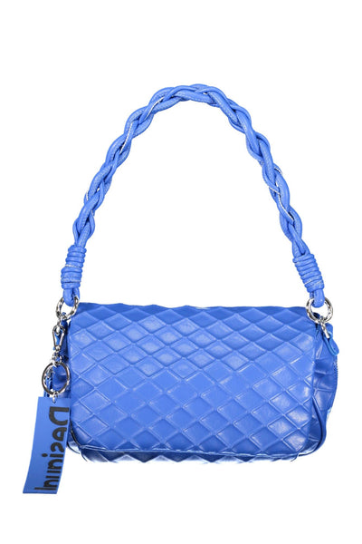 Blue Polyurethane Handbag