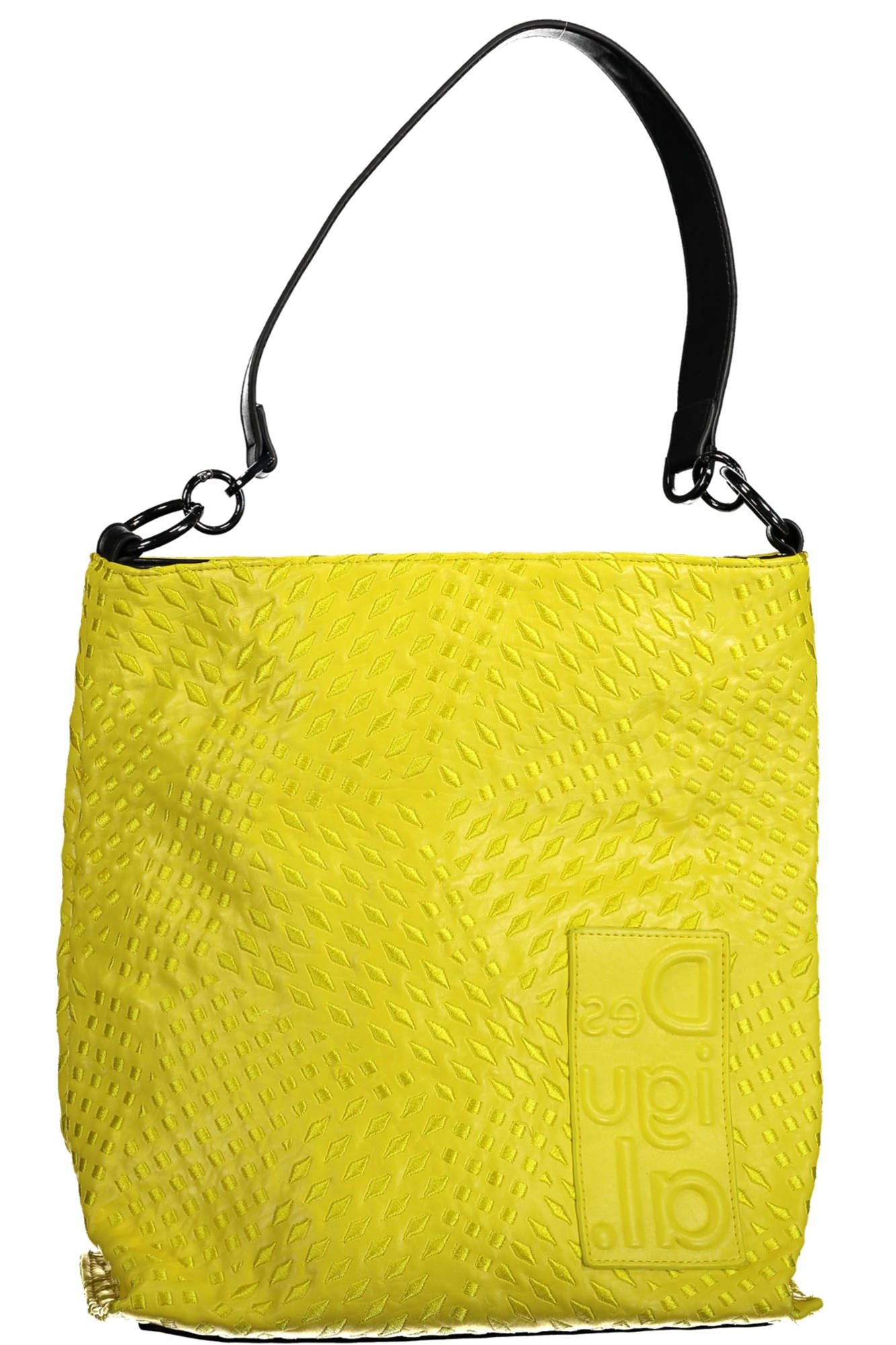 Yellow Polyurethane Handbag