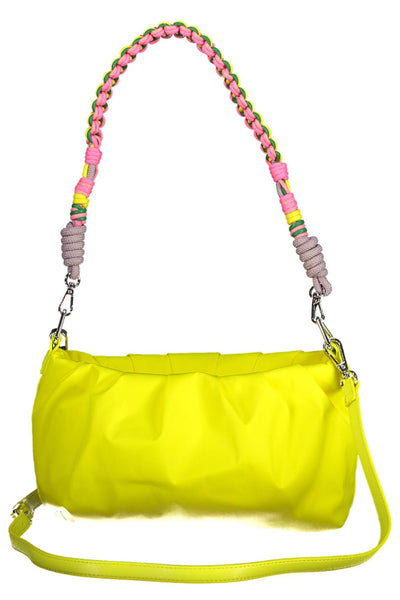 Yellow Polyester Handbag