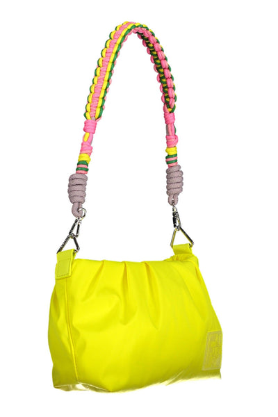 Yellow Polyester Handbag