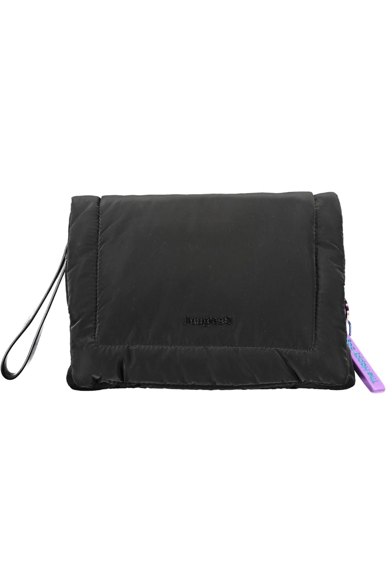 Black Polyester Handbag